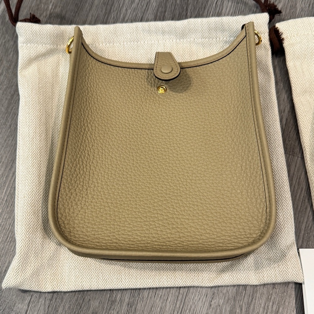 ❤️SOLD❤️Brand New Authentic TPM Mini Evelyn’s Beige Marfa Gold hardware - Picture 6 of 8